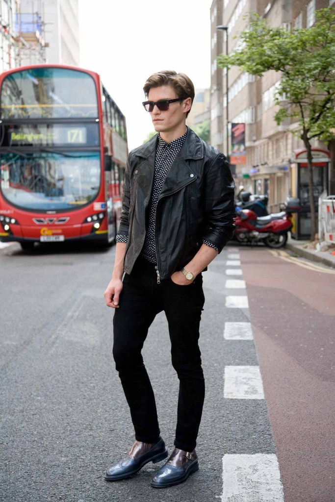 street-style-men-leather-jacket